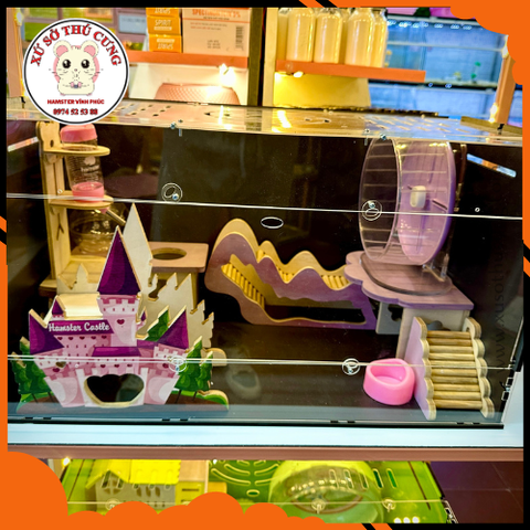 Lồng gỗ mika 60cm