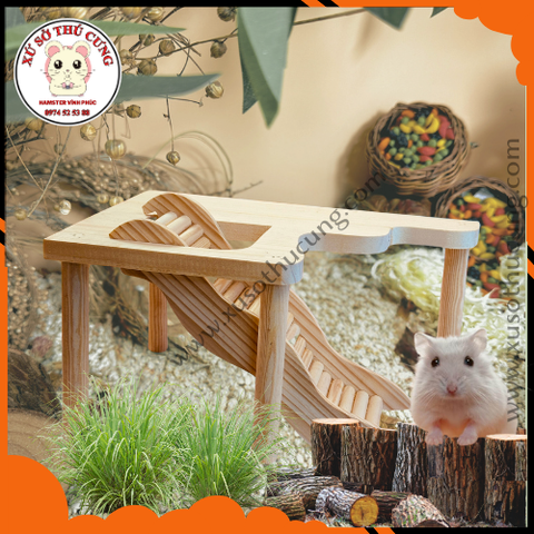 Bàn lượn phân tầng khuyết + thang