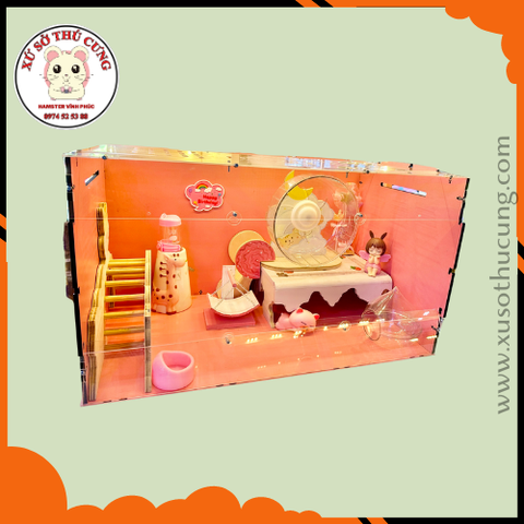 Lồng gỗ mika 40cm