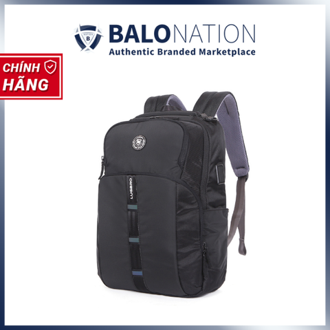 Balo laptop 14 inch LUGBRO City Max - Có sạc USB, Công nghệ RFID Block chống trộm