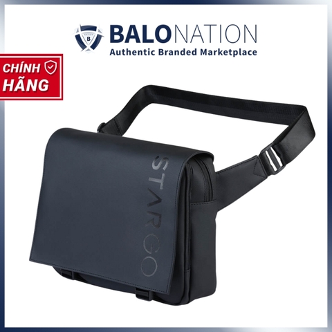 Túi đeo chéo STARGO Borsa - Siêu nhẹ, nắp đậy khóa bấm, nhiều ngăn, dây kéo đôi, vải trượt nước, hiện đại