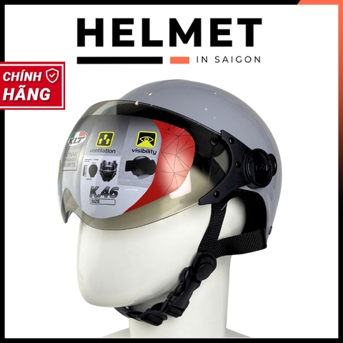 Mũ bảo hiểm 1/2 đầu có kính SOVAX S01K - MBH nửa đầu kính ngoài an toàn, gọn nhẹ, nhiều màu, che nắng gió
