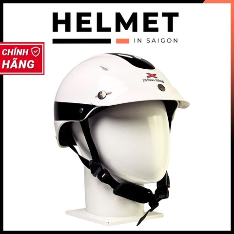 Mũ bảo hiểm 1/2 đầu ĐỨC HUY Xteen 308 size lớn - MBH nửa đầu có khe thông gió, chuẩn an toàn, chịu va đập