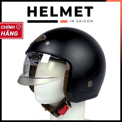 Mũ bảo hiểm 3/4 đầu kính âm CKC 709 - MBH giấu kính ĐỨC HUY unisex hiện đại chuẩn an toàn, chịu va đập mạnh