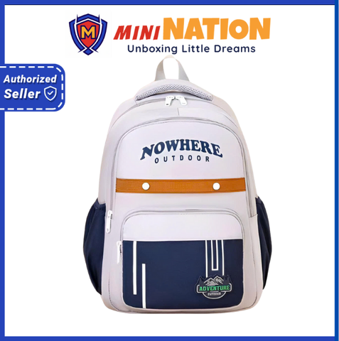 Balo teen BAIGERUISI 2595 laptop 13 14 inch dành cho học sinh sinh viên - Nhẹ, bền bỉ, hiện đại, trượt nước