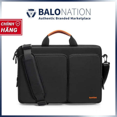 Cặp / Túi đeo chéo chống sốc laptop 17 inch TOMTOC Defender A42 Briefcase - A42G1D1 mỏng nhẹ, đai gài vali