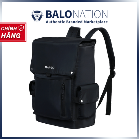 [CHÍNH HÃNG] Balo laptop 15.6 inch STARGO Amity - Siêu nhẹ, ngăn chứa lớn, dày dặn, thoáng, có đai gài vali - BH Dài Hạn