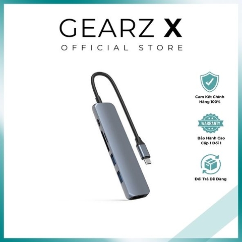 Cổng Chuyển HyperDrive Bar 6 in 1 USB-C Hub For MacBook, Surface, PC/Iphone 15 – HD22E