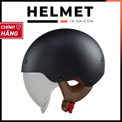 Mũ bảo hiểm 1/2 đầu ROYAL M239 kính âm full mặt - MBH nửa đầu giấu kính cao cấp, gọn nhẹ, chuẩn an toàn