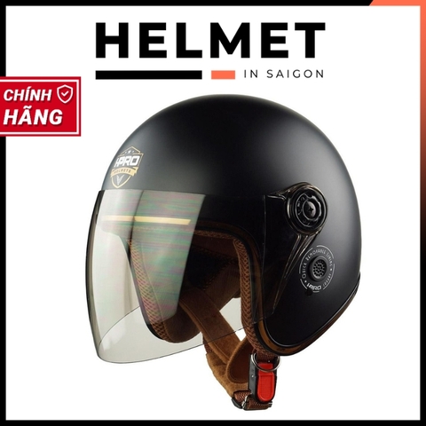 Mũ bảo hiểm 3/4 đầu có kính HPRO HP04K unisex - MBH hiện đại, tối giản, chuẩn an toàn, form ôm gọn nam nữ