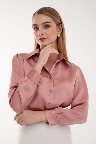 Áo sơ mi Aster hồng