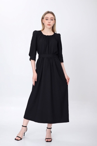 Đầm rút dây Dahlia Đen