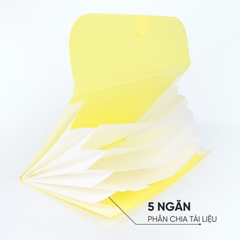 Cặp Đựng Tài Liệu A4 ON 5 Ngăn (Tặng Giấy Phân Trang)