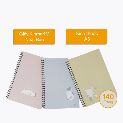 Sổ Tay Hoạ Tiết Mèo Tuki