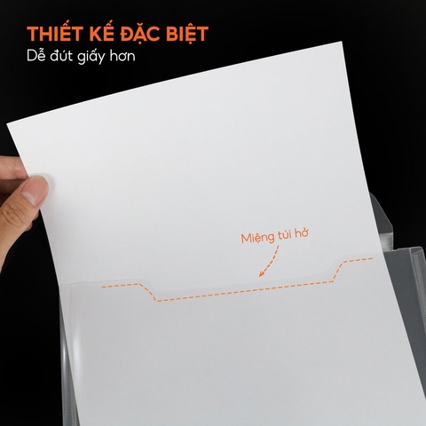 Túi đựng tài liệu A4 Dọc Clear Bag