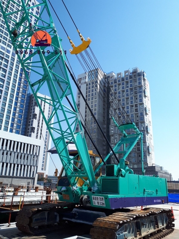 Xe cẩu bánh xích 35 tấn IHI CCH350 (1991) nhập khẩu từ Hàn Quốc