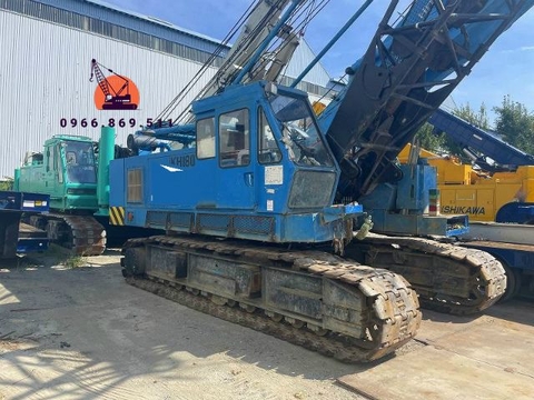 Xe cẩu bánh xích 50 tấn Hitachi KH180-3 (1996) gắn đầu khoan và kelly