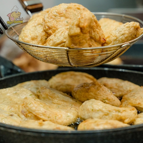 Chả các nhạc rán sơ (dạng miếng)