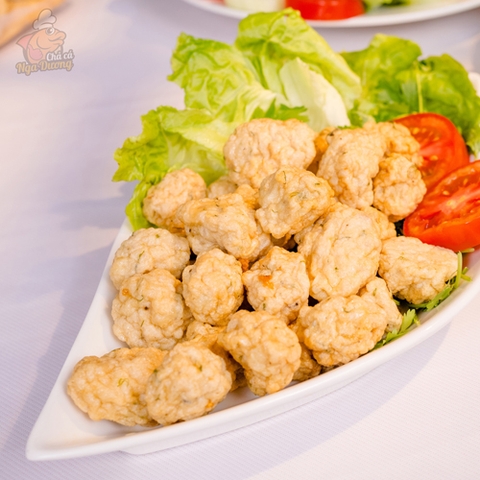 Chả cá nhạc rán sơ (dạng viên)