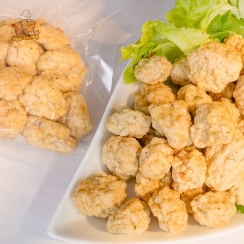 Chả cá nhạc rán sơ (dạng viên)