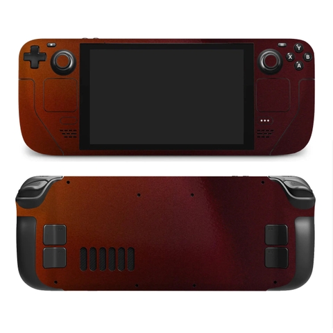 Bộ Decal Dán Steam Deck Chống Xước Màu Đỏ Thẫm