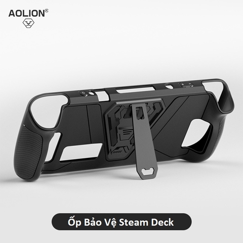 Ốp Bảo Vệ Cho Steam Deck Aolion Có Chân Dựng Chất Liệu Silicon Mềm Chống Xước