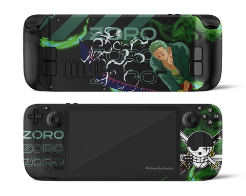 Bộ Decal Dán Steam Deck Chống Xước Hình Zoro