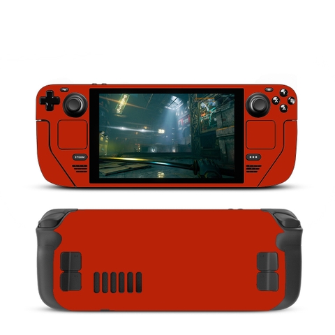 Bộ Decal Dán Steam Deck Chống Xước Màu Đỏ