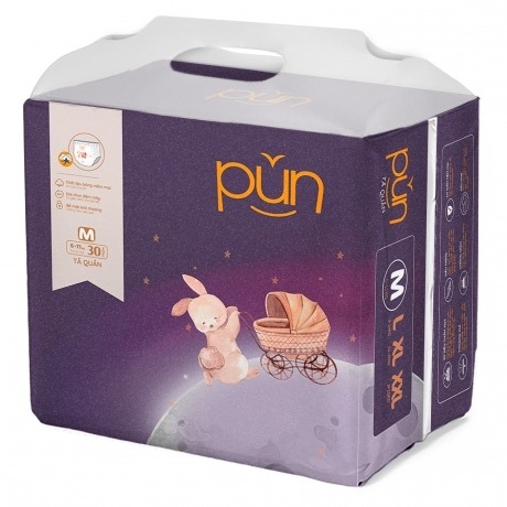 Bỉm - Tã quần Pun size M - 30 miếng (6 - 11kg)