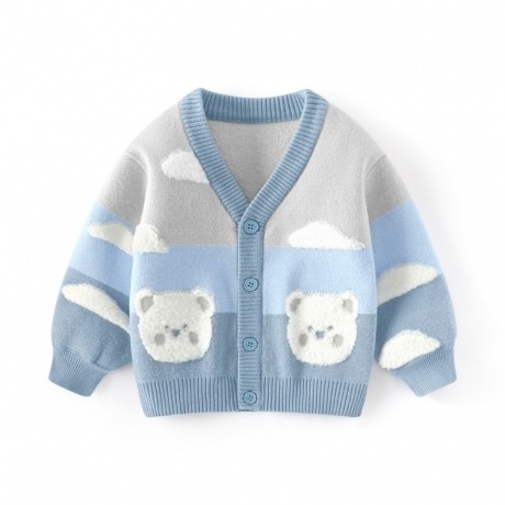 Áo len Cool Baby 4217 gấu xanh dương