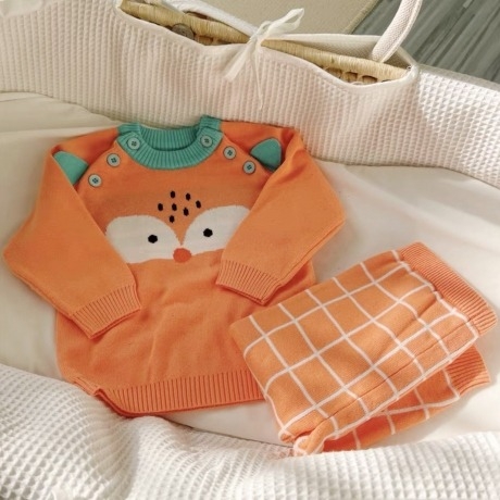 Bộ quần áo len Cool Baby 5118 sóc cam