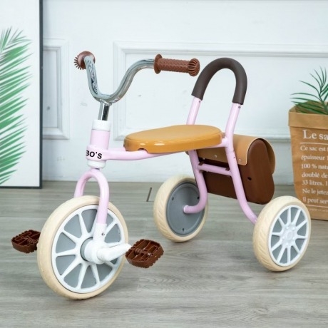 Xe 3 bánh màu hồng 601 cho bé