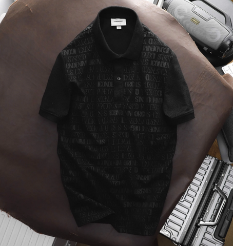 Áo Polo ICONDENIM Reverse Branding's Text Pattern