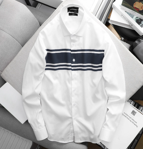 Áo Sơmi Tay Dài ICONDENIM Horizontal Stripes