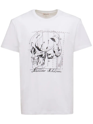 Alexander McQueen Skull diagram cotton jersey t-shirt