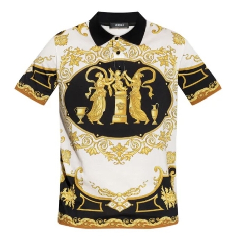 Versace pattern polo shirt