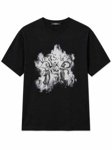 Versace Medusa print round neck tee