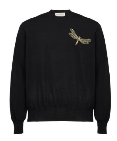 Alexander McQueen Black Sweaters