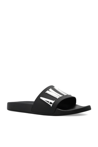 AMIRI logo-embossed slides
