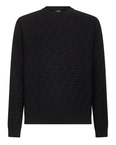 FENDI FF-pattern cotton sweater
