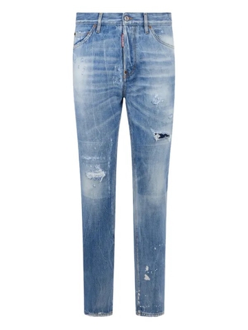 DSQUARED2 light wash teddy jeans