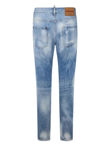DSQUARED2 light wash teddy jeans