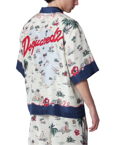 DSQUARED2 Aloha souvenir patterned shirt