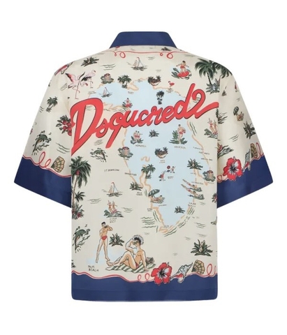 DSQUARED2 Aloha souvenir patterned shirt