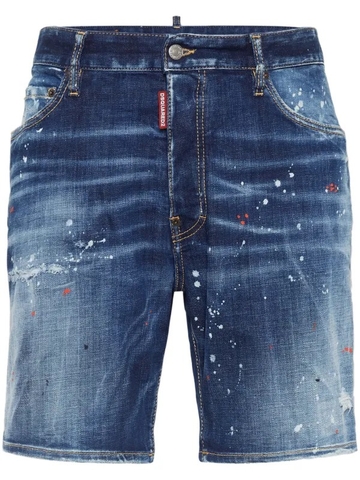 DSQUARED2 paint-splatter shorts