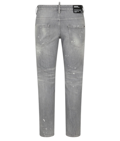 Dsquared2 Grey Spotted Wash Skater Jeans