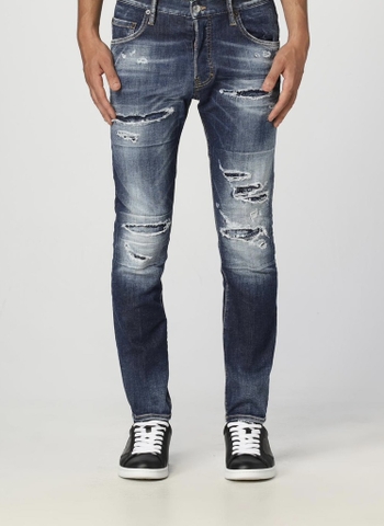 Dsquared2 Logo Tag Distressed Jeans