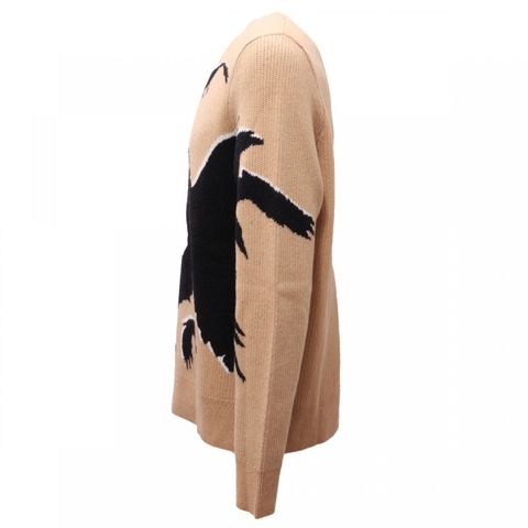 NEIL BARRETT RAVENS MEN LOOSE FIT SWEATER CAMEL