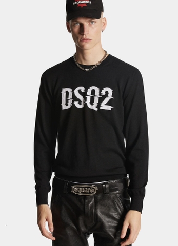 DSQUARED2 Men's sweater with Intarsia logo