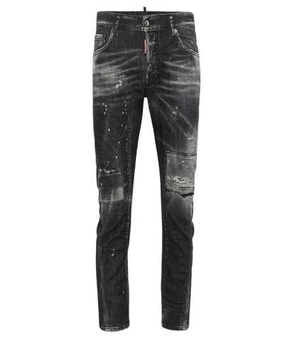 Dsquared2 Black Tidy Biker Denim